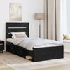 vidaXL Bettrahmen Schwarz 100 x 200 cm Massives Kiefernholz 3411777 Bild 3
