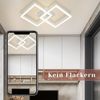 Nettlife LED Deckenleuchte Modern Deckenlampe Wohnzimmerlampe 24W Warmweiss 3000K, Drehbares, Augenschutz, LED fest integriert, Warmweiß, für Wohnzimmer Küche Flur Büro Bild 2