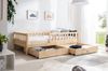 Bodenbett Einzelbett "Mio" 100x200 Kiefer Massiv Bild 2