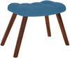 vidaXL Relaxsessel mit Hocker Blau Samt 4016831 Bild 5
