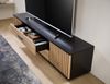 Lowboard >Avira< in Artisan Eiche Dekor, schwarz - 180x32x31cm (BxHxT) Bild 4