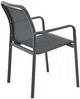 Vente-unique - VELYRA Garden dining set Metall Grau - B 60 cm x H 85 cm x L 57 cm Bild 5