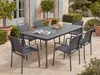 Vente-unique - VELYRA Garden dining set Metall Grau - B 60 cm x H 85 cm x L 57 cm Bild 2