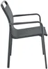Vente-unique - VELYRA Garden dining set Metall Grau - B 60 cm x H 85 cm x L 57 cm Bild 4