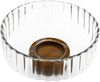 Luana Bowl Medio Glasschale mit Akazienholz - Servier- & Dekoschale, 21x9,5 cm Bild 4