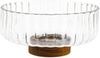 Luana Bowl Medio Glasschale mit Akazienholz - Servier- & Dekoschale, 21x9,5 cm Bild 2