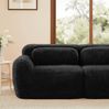 Modulares Sofa 204cm×104cm×73cm ohne Rahmen – schwarzer Plüsch, 32D-Hochresilienzschaum, rutschfeste Basis Bild 5