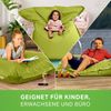 Green Bean® Outdoor Sitzsack, waschbar & wetterfest, Polyester-PVC-Stoff, Grün, 140x180 cm, 380 Liter Bild 3