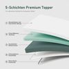 ROYGBIV, Topper Matratzentopper, Gel Topper für Komfort und Druckentlastung, 5 cm hoch, Bett Topper mit H2/H3 Härte, vielseitiger Mattress Topper Bild 4