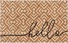 HANSE Home Fußmatte Mix Mats Kokos Hello Geometric, Türmatte, rechteckig, Höhe: 15 mm, Kokos, Schmutzfangmatte, Outdoor, Rutschfest, Innen, Kokosmatte, Flur Bild 2