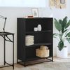 vidaXL Bücherregal Schwarz 80,5x35x107,5 cm Holzwerkstoff 849119 Bild 3