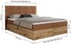 Boxspringbett mit Kopfteil und Topper, Polsterbett - NESSI - 120 x 200 cm - Orange Stoff - H3 - Topper T25 Bild 5