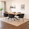 HOME DELUXE Esstisch Eckig AVENCIA inkl. Sternfuß -160 x 100 cm Fishbone Oak Bild 3