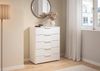 rauch Schubkastenkommode Highboard Sideboard Kommode MONTCLAR Frontauswahl Dekor/Hochglanz/Glas (in 2 Breiten: 40 oder 80 cm / Höhe 100 cm, inkl. Soft-Close-Funktion), mit 5 geräumigen Schubladen, viele Griffvarianten MADE IN GERMANY Bild 2