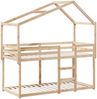 vidaXL Etagenbett mit Dach 80x200 cm Massivholz Kiefer 3282041 Bild 3
