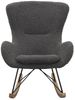 SalesFever Schaukelstuhl Teddyfell grau Bild 2