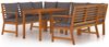 vidaXL 7-tlg. Garten-Essgruppe mit Kissen Massivholz Akazie 3154975 Bild 2