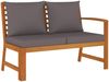 vidaXL 7-tlg. Garten-Essgruppe mit Kissen Massivholz Akazie 3154975 Bild 5