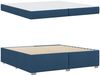 vidaXL Bettrahmen mit Matratze Blau 200 x 200 cm Stoff 3399214 Bild 4