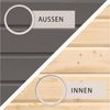 Gartenhaus Qubic 1 - 246x246 cm plus Anbaudach 2,40m, 19 mm Holz terragrau, Karibu Bild 5