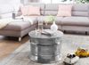 Wohnling Couchtisch KAREM 62 x 41 x 62 cm Aluminium Beistelltisch orientalisch rund, Silber Bild 5
