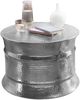 Wohnling Couchtisch KAREM 62 x 41 x 62 cm Aluminium Beistelltisch orientalisch rund, Silber Bild 2
