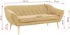 Sofa, Skandinavischer Stil, Holzbeine - PIRS - 3 Sitzer - Gelb - Stoff Bild 3