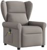 vidaXL Massagesessel Elektrisch Taupe Stoff 3303371 Bild 3