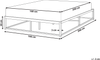 Bett mit Lattenrost VIRY 160 x 200 cm Metall Schwarz Bild 3