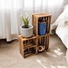 Holzkisten Obstkisten 3 x 40x30x25cm Geflammt Ablage Kurz Bild 5