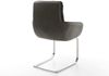 Freischwinger Abelia-Flex mit Armlehnen Materialmix Schwarz Freischwinger flach Edelstahl Bild 5