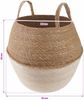 vidaXL Pflanzenkübel mit Griffen Weiß Ø 32 x 32 cm 100% Seegras 42012268 Bild 5