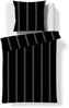 Fleuresse Lech Edelflanell Bettwäsche 135x200 Streifen grau schwarz 604577-01 Bild 2
