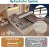 Polsterbett 90x200 cm aus Samt mit LED-Beleuchtung und Stauraum – elegantes, funktionales Design Bild 5