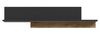 FORTE Hayato Wandpaneel, Holzwerkstoff, Braun/Schwarz, 154 x 35,4 x 21,9 cm Bild 4