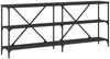 vidaXL Konsolentisch Schwarz 180x30x75 cm Holzwerkstoff und Eisen 832853 Bild 2