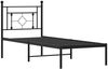 vidaXL Bettgestell mit Kopfteil Metall Schwarz 80x200 cm 374330 Bild 4