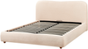 Bett mit Stauraum BLAGNAC Bouclé Hellbeige 160 x 200 cm Bild 5