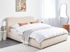 Bett mit Stauraum BLAGNAC Bouclé Hellbeige 160 x 200 cm Bild 3