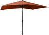 vidaXL Sonnenschirm mit LEDs und Stahl-Mast Terrakottarot 2x3 m 313791 Bild 4