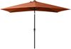vidaXL Sonnenschirm mit LEDs und Stahl-Mast Terrakottarot 2x3 m 313791 Bild 3