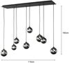Fischer & Honsel 60983 LED Pendelleuchte Bala 8-flammig sandschwarz Bild 4