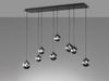 Fischer & Honsel 60983 LED Pendelleuchte Bala 8-flammig sandschwarz Bild 3