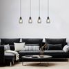 Rabalux 72184 Hängeleuchte ILMARI E27 4x max. 15W Metall schwarz, Glas getönt B:72cm H:120cm Ø10cm dimmbar Bild 2