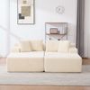 YakoHome Modulsofa Beige 200x174x75 cm – Komplett montiertes Polstersofa mit Chaiselongue, hohem Sitzkomfort und vielseitigem Design für Wohnzimmer, Schlafzimmer oder Home-Office Bild 2