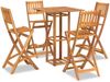 vidaXL 5-tlg. Gartenbar-Set Massivholz Akazie 3104962 Bild 2