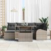 vidaXL Garten-Sofa-Set mit Kissen 7 pcs Grau 3348675 Bild 3