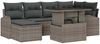 vidaXL Garten-Sofa-Set mit Kissen 7 pcs Grau 3348675 Bild 2