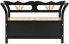 vidaXL Sitzbank Schwarz 107x45x75,5 cm Massivholz Tanne 351776 Bild 3