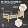 ML-DESIGN Bettgestell Holz Tagesbett, Jugend Einzelbett mit Kopf- & Fußteil, Holzbettgestell, Kinderbett, Bettrahmen Massivholz Bett Jugendbett Kiefer Natur Bild 4